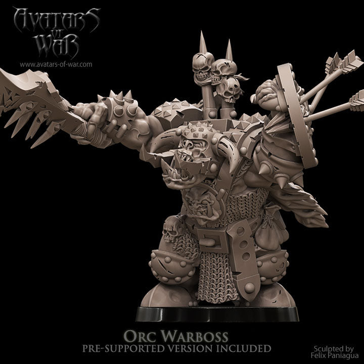 Orc Warboss Weapon & Shield (Pointing) by AoW