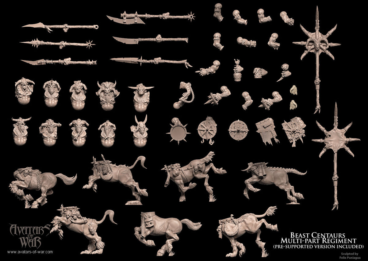 Beast Centaurs (Multi-Part Regiment) by Avatars of War