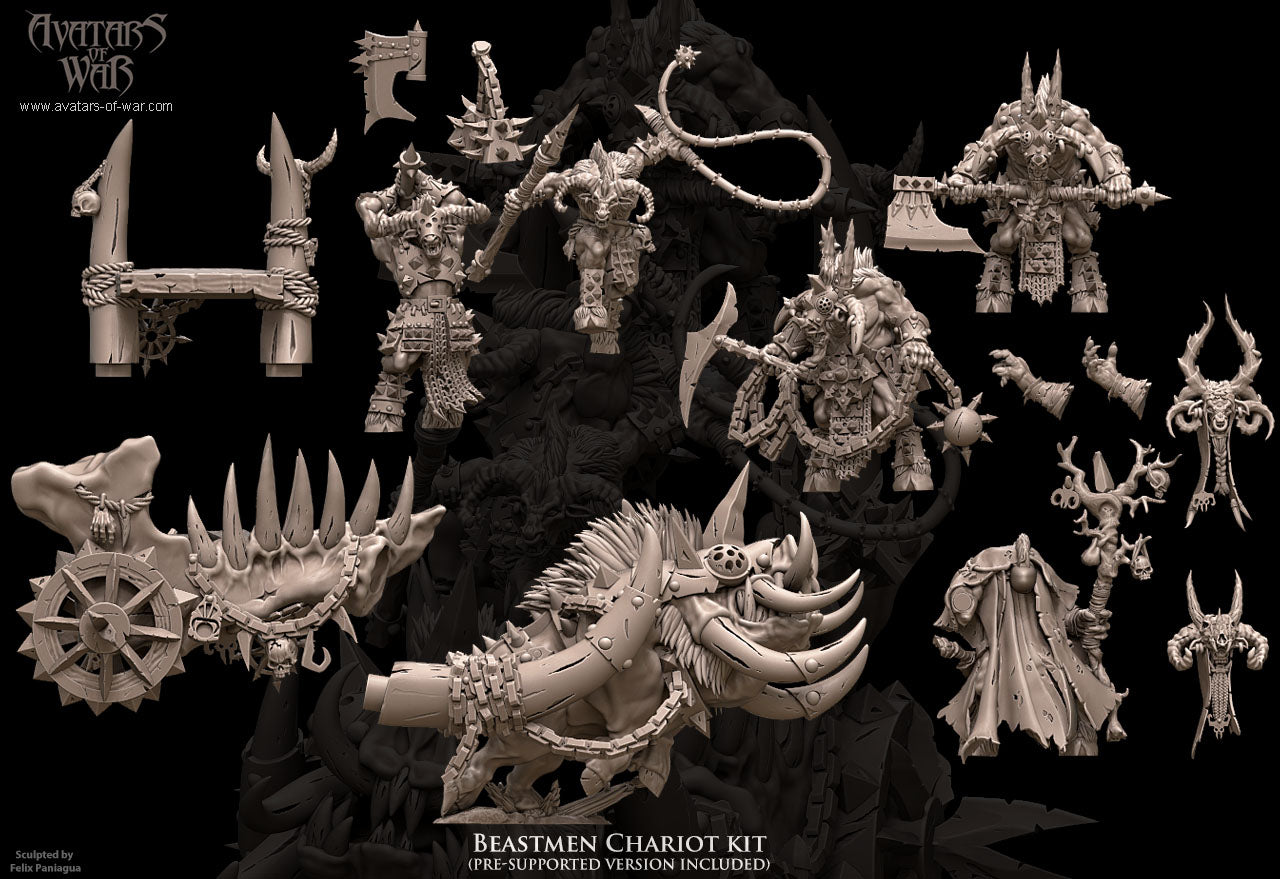 Beastman Chariot by Avatars of War