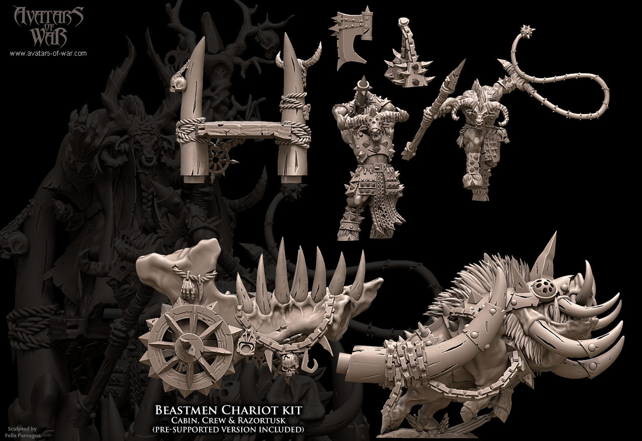 Beastman Chariot by Avatars of War