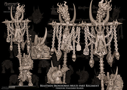 Beastmen Ironhorns with Great Weapons (Multi-Part) by Avatars of War