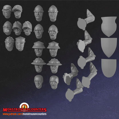 Breton Men-at-arms W/ Polearms & Medium Armor  by Monstorous Encounters