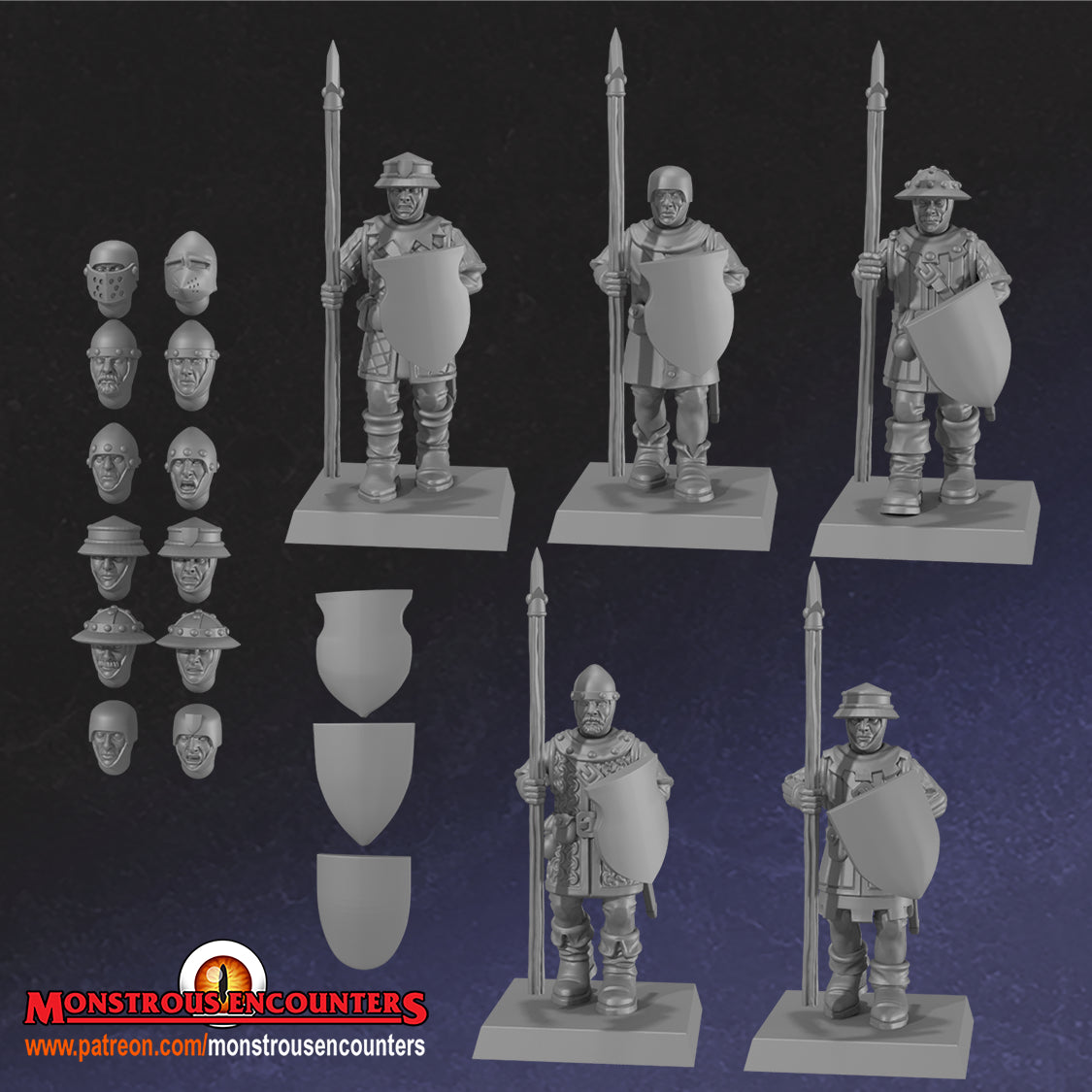 Breton Men-at-arms Unit  by Monstorous Encounters