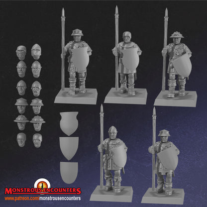 Breton Men-at-arms Unit  by Monstorous Encounters