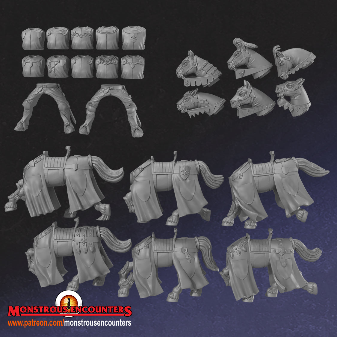 Breton Knights of Virtues by  Monstorous Encounters