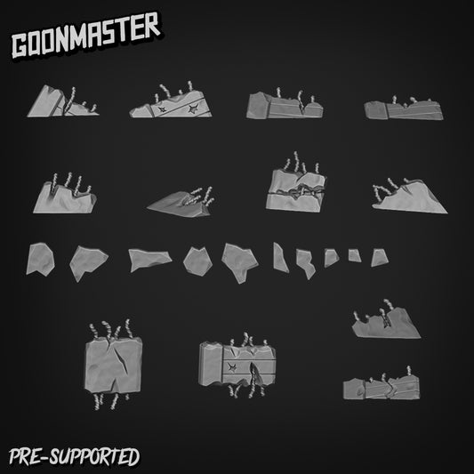 Concrete Rubble Set B by Goon Master