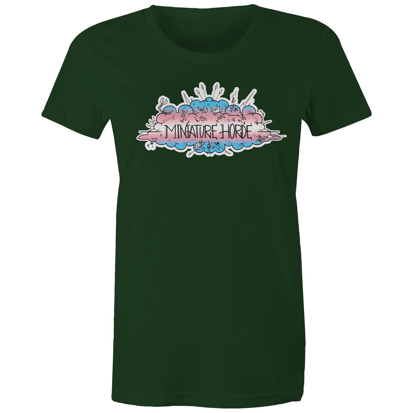 Trans Flag Logo - Women's Maple Tee