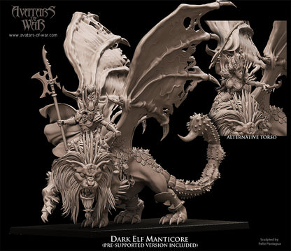 Dark Elf Manticore by Avatars of War