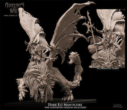 Dark Elf Manticore by Avatars of War