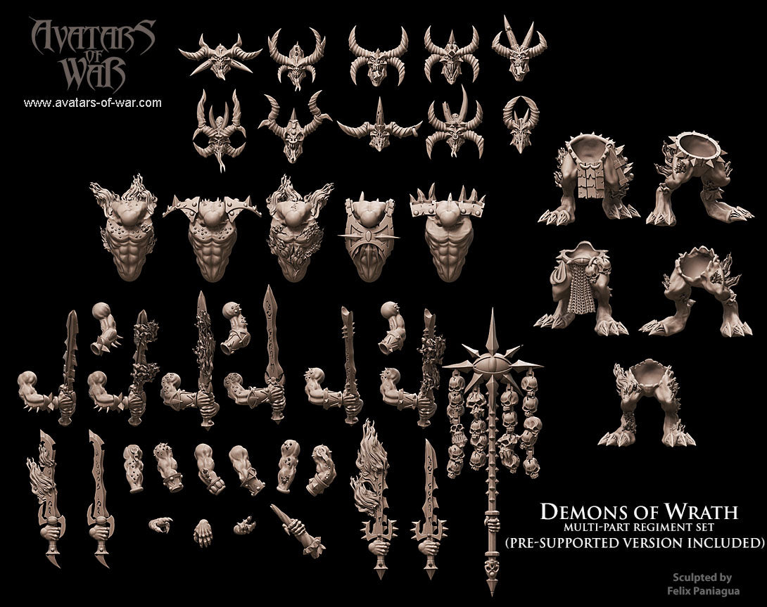 Demons of Wrath (Multi-Part Regiment) by Avatars of War