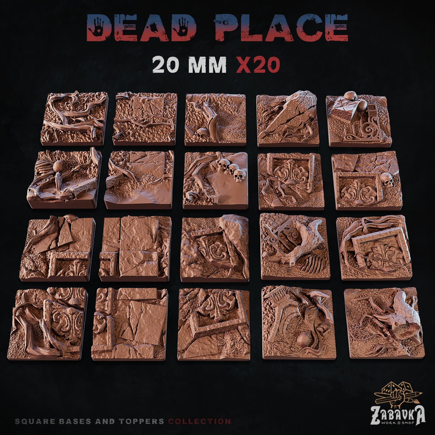 Dead Place Square Bases By Zabavka Workshop