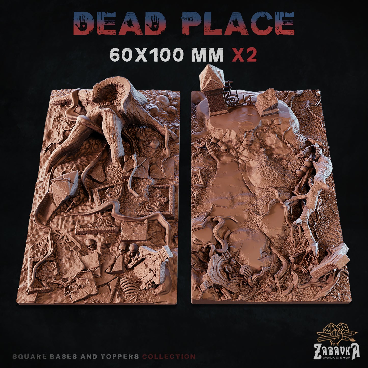Dead Place Square Bases By Zabavka Workshop