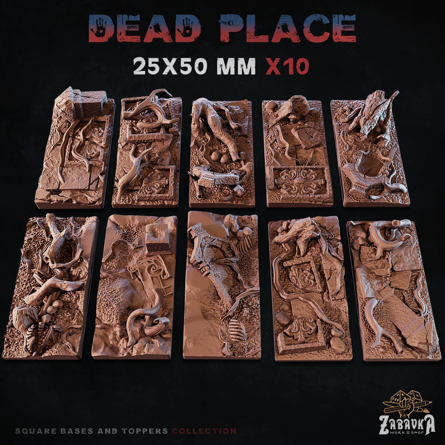 Dead Place Square Bases By Zabavka Workshop