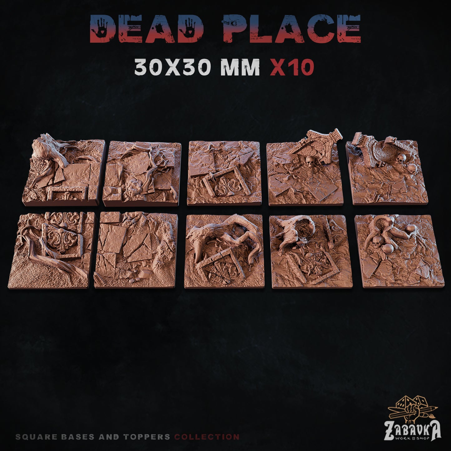 Dead Place Square Bases By Zabavka Workshop