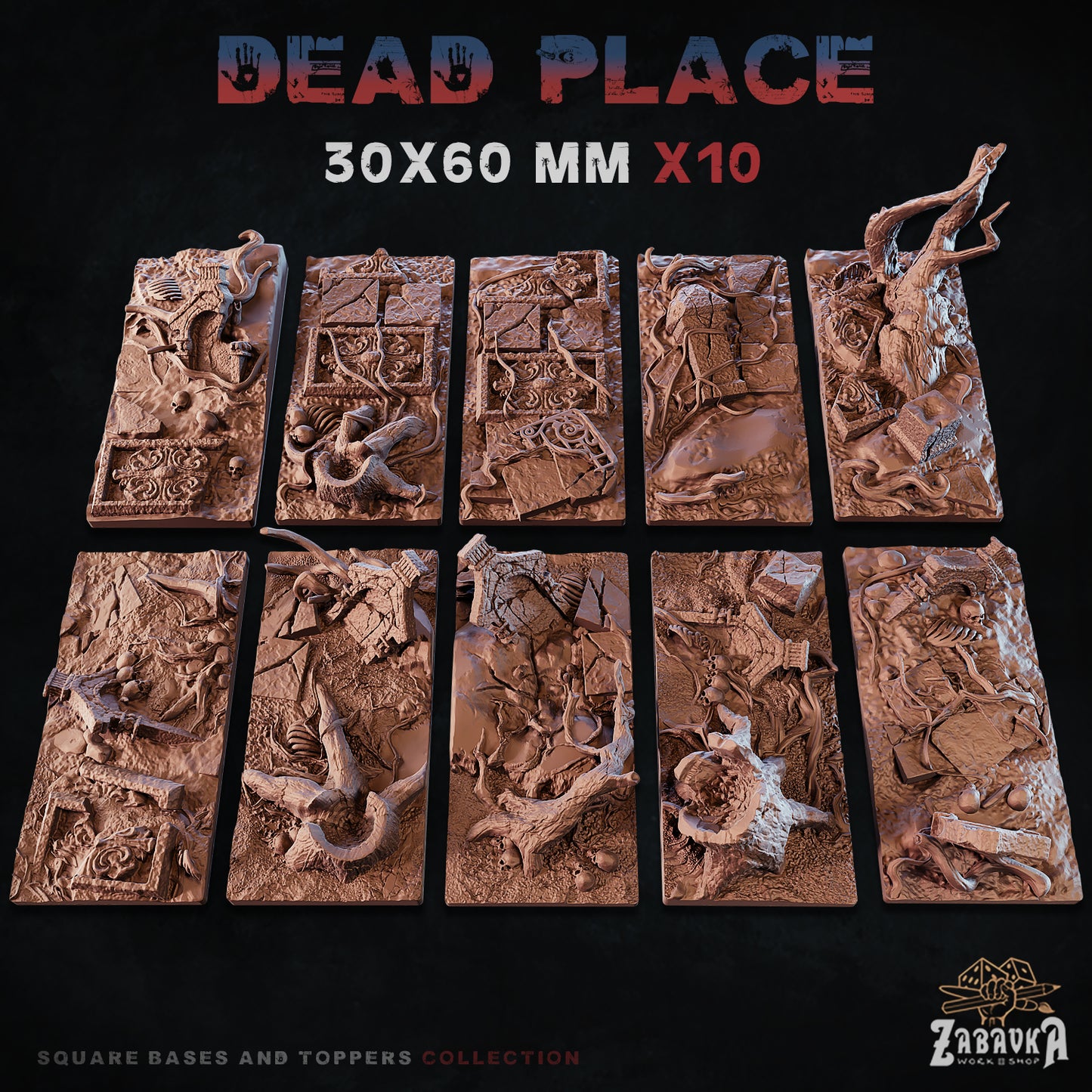 Dead Place Square Bases By Zabavka Workshop