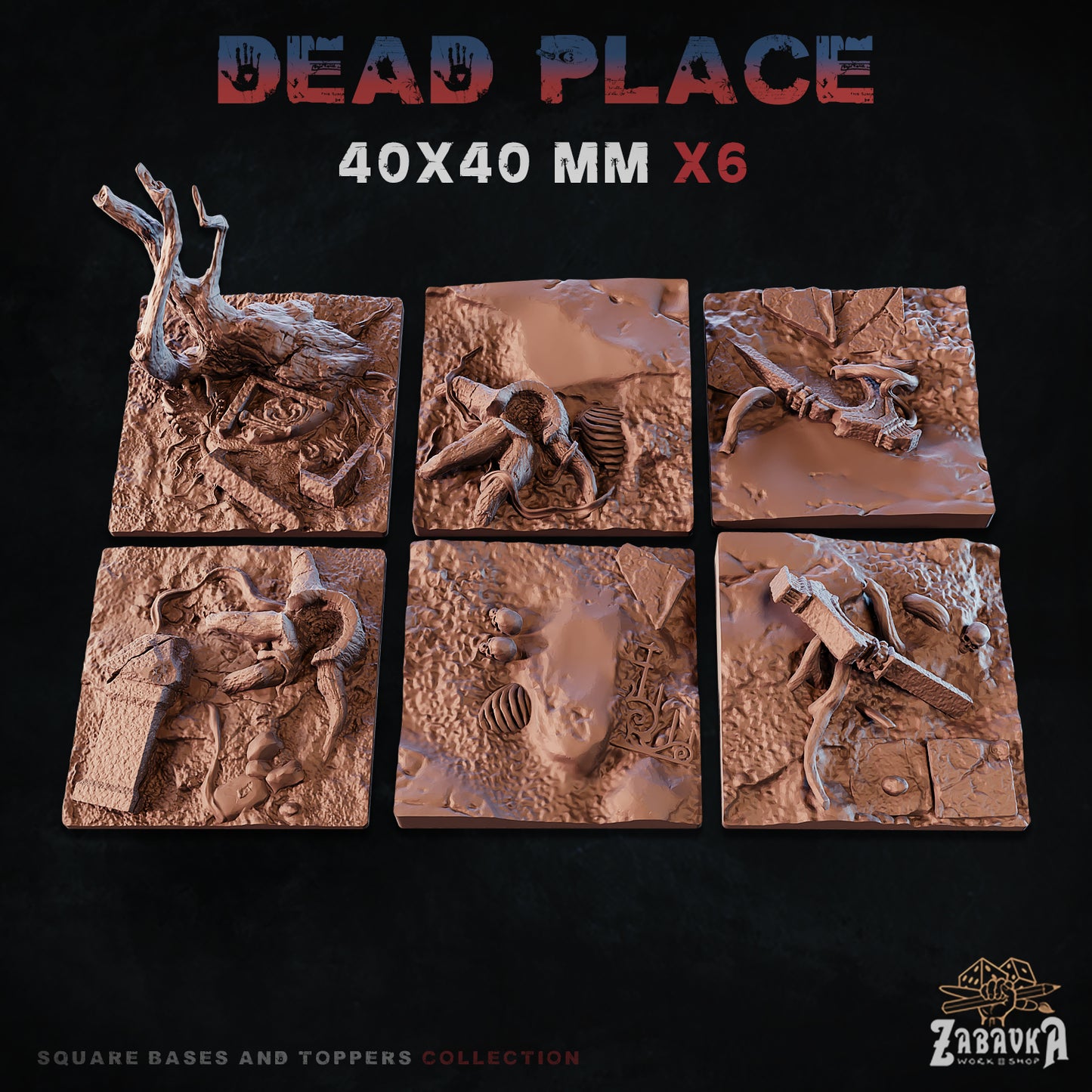 Dead Place Square Bases By Zabavka Workshop