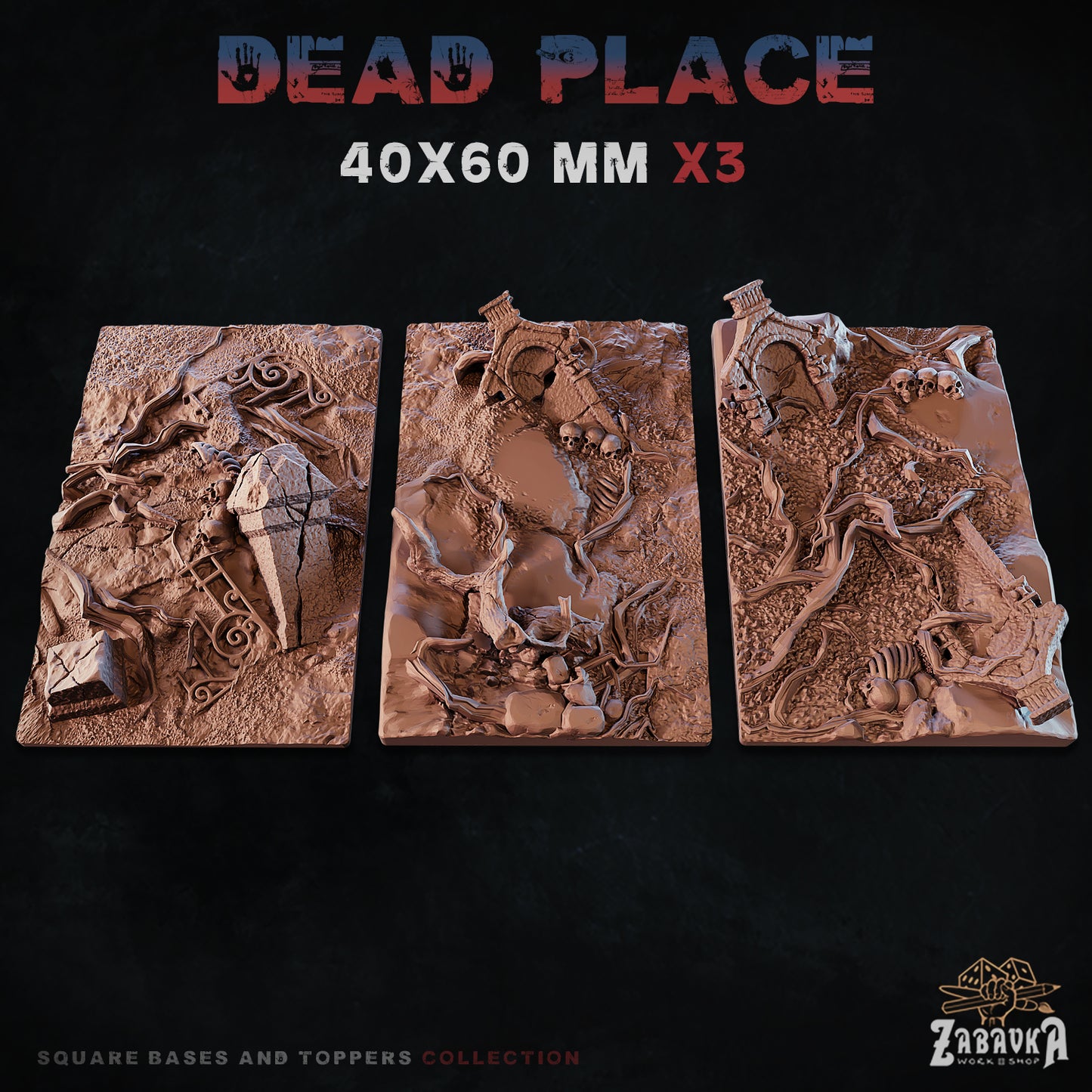 Dead Place Square Bases By Zabavka Workshop