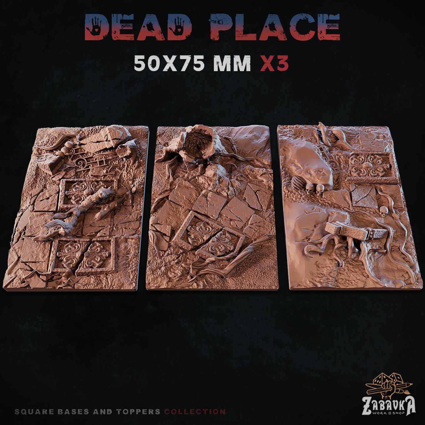 Dead Place Square Bases By Zabavka Workshop