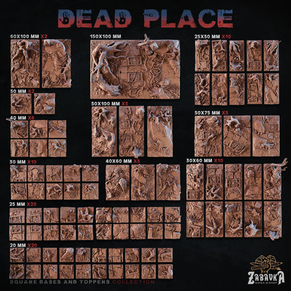 Dead Place Square Bases By Zabavka Workshop