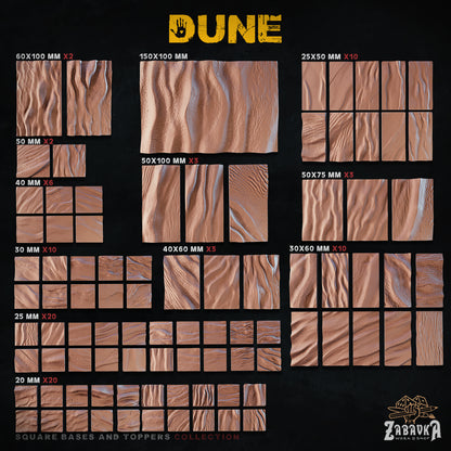 Dune Square Bases By Zabavka Workshop