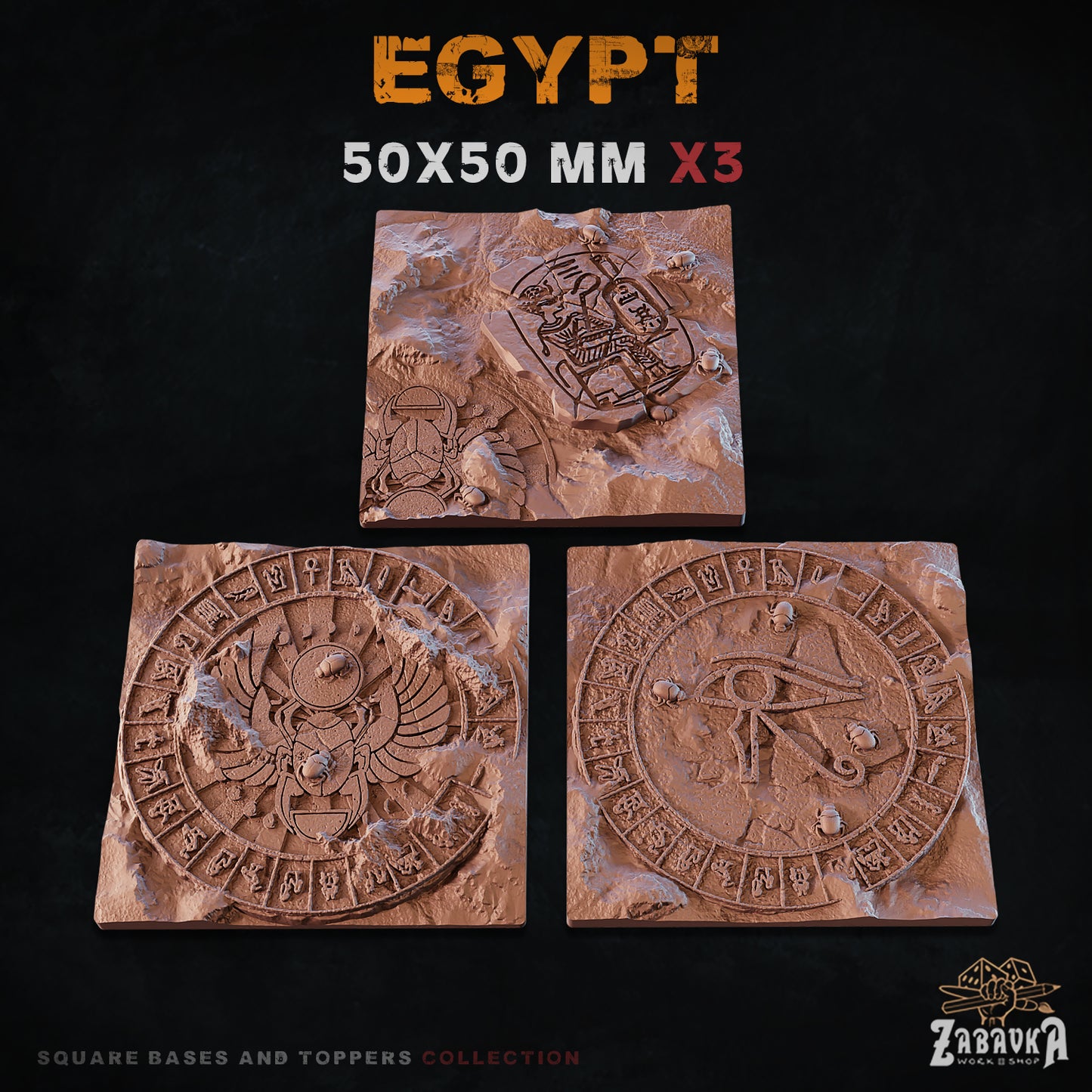 Egypt Square Bases By Zabavka Workshop