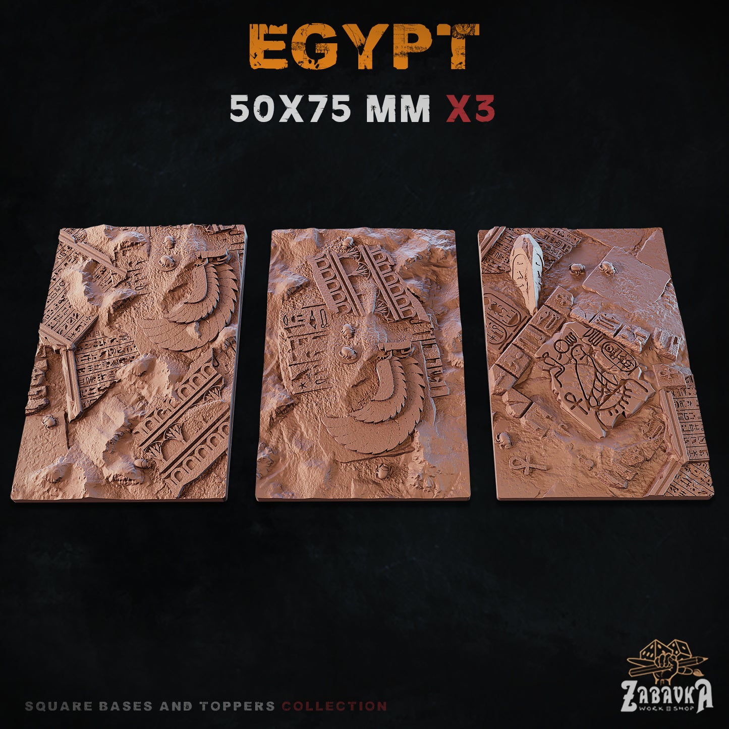 Egypt Square Bases By Zabavka Workshop