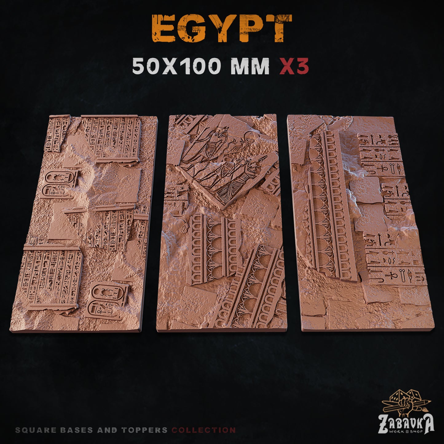 Egypt Square Bases By Zabavka Workshop