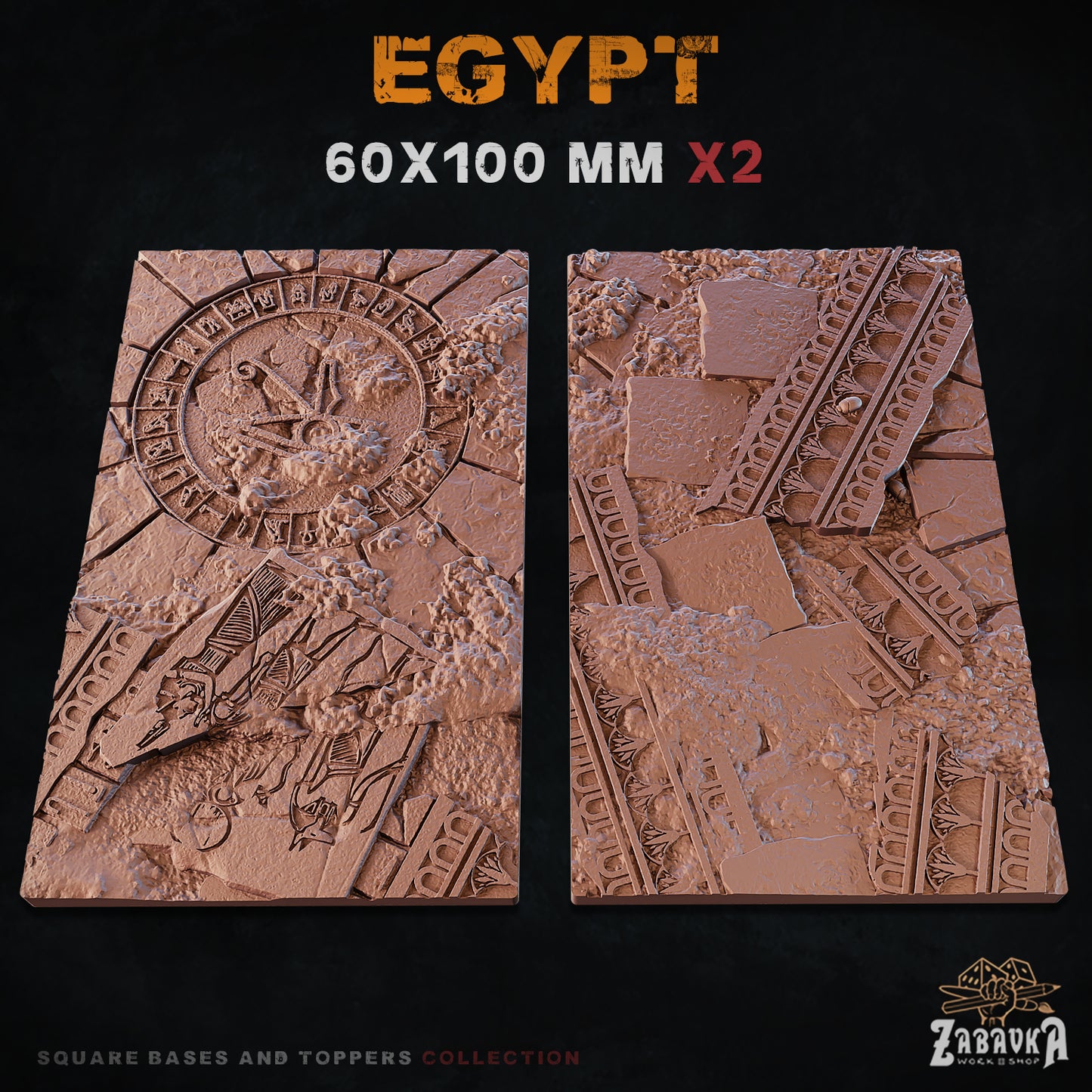 Egypt Square Bases By Zabavka Workshop