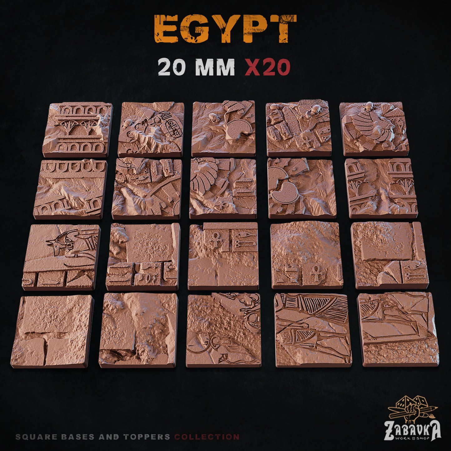 Egypt Square Bases By Zabavka Workshop