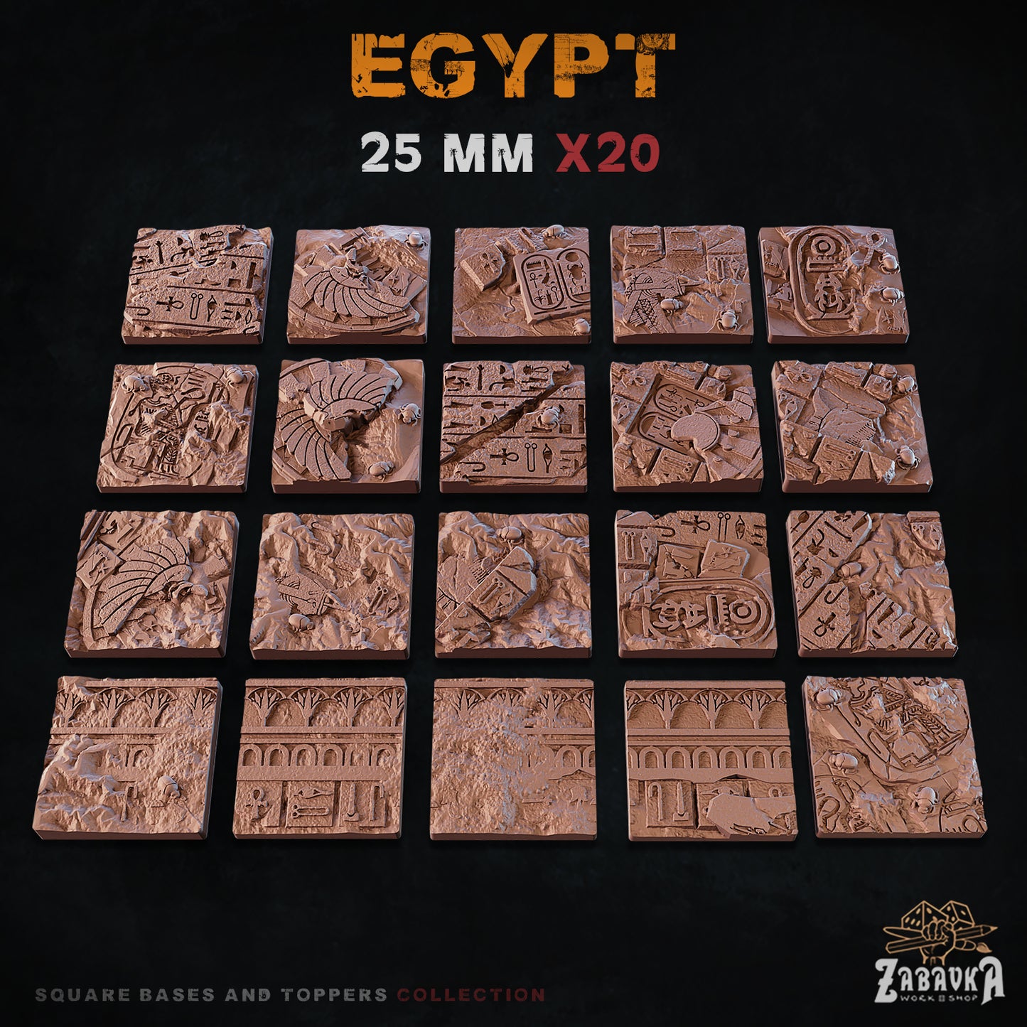 Egypt Square Bases By Zabavka Workshop