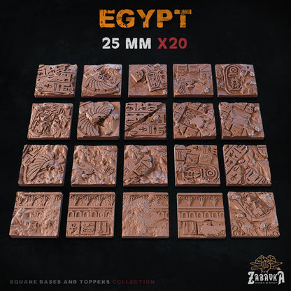 Egypt Square Bases By Zabavka Workshop