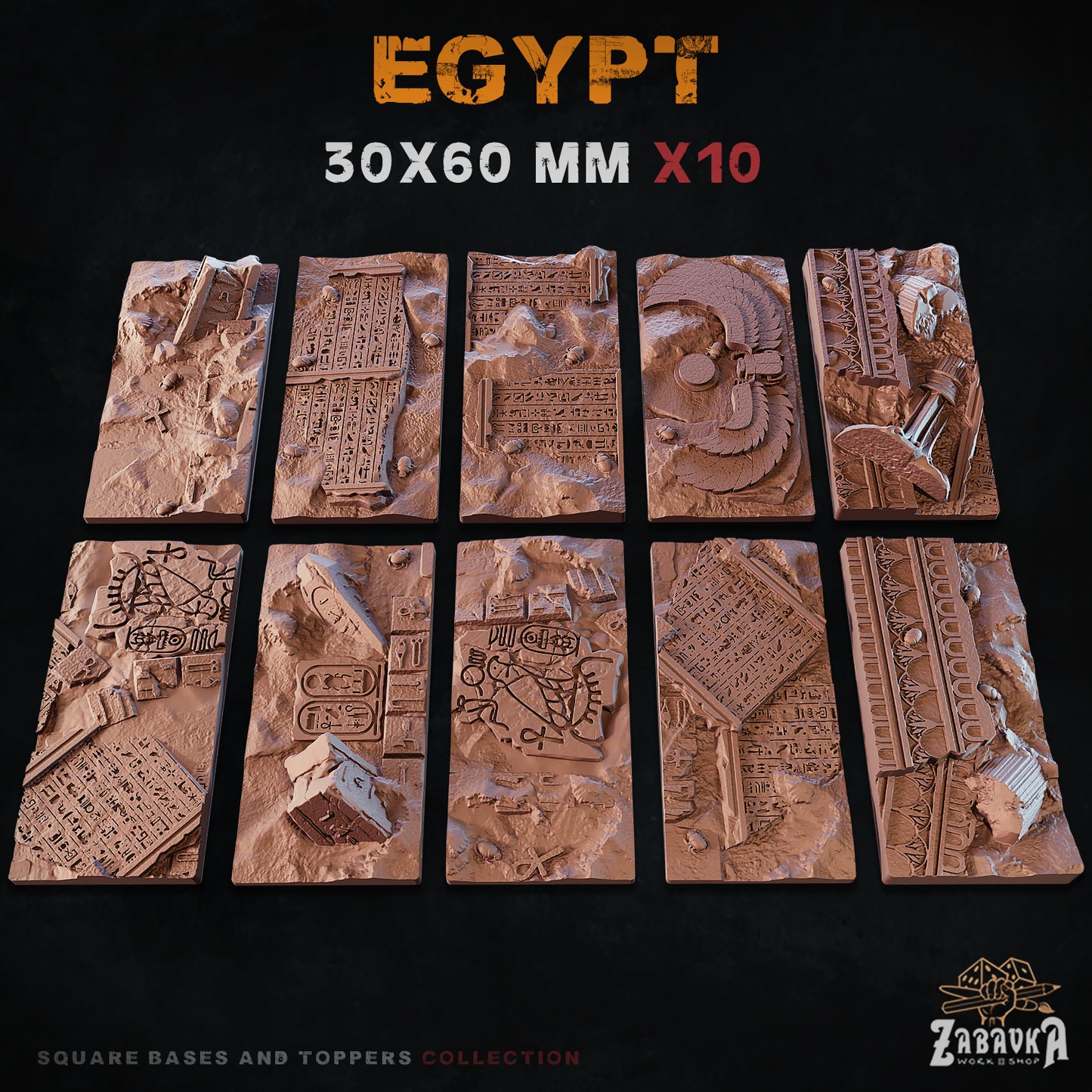 Egypt Square Bases By Zabavka Workshop