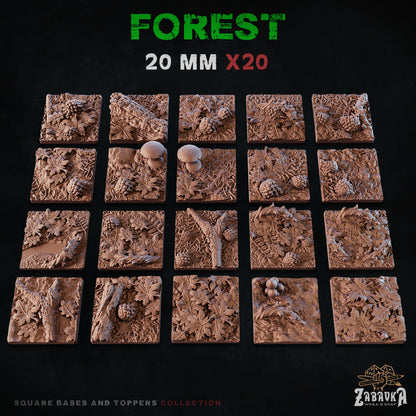 Forest Square Bases By Zabavka Workshop