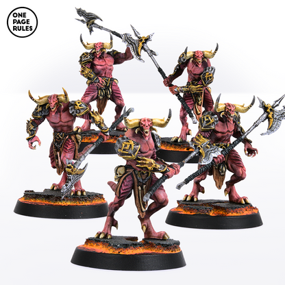 Blood Warriors (Halberd) - War Daemons (5 Models)