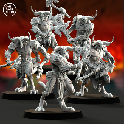 Blood Warriors (Dual Hand Weapons) - War Daemons (5 Models)