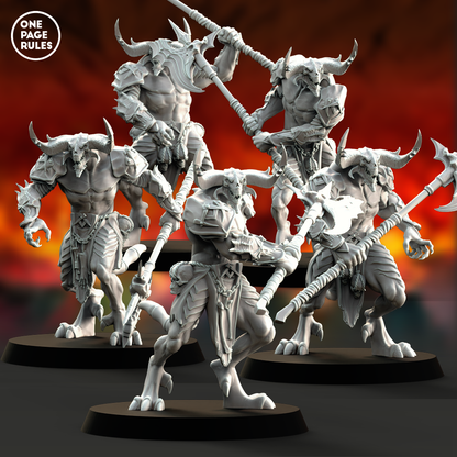 Blood Warriors (Halberd) - War Daemons (5 Models)