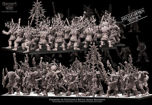 Daemons of Pestilence Battle-Ready regiment by Avatars of War