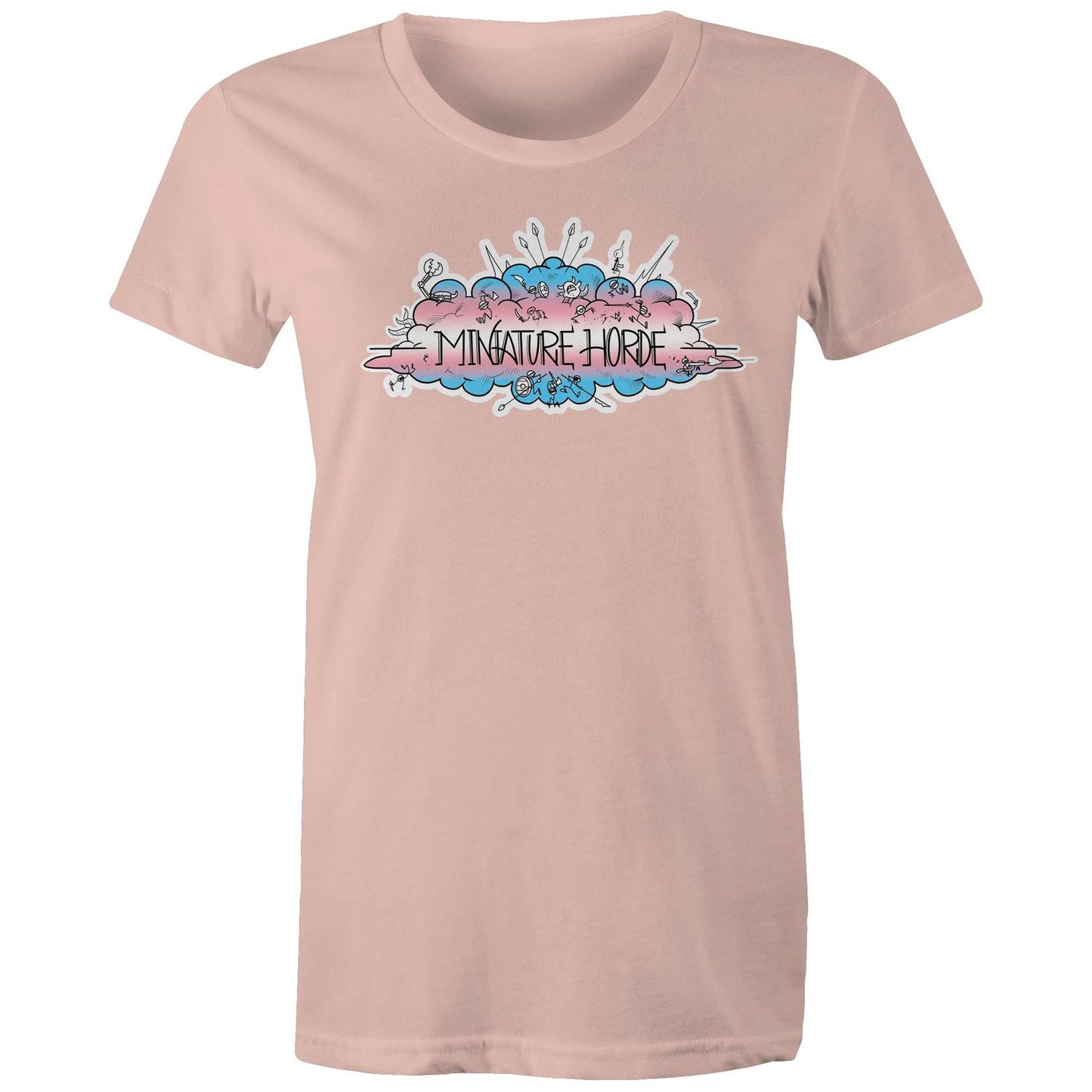 Trans Flag Logo - Women's Maple Tee