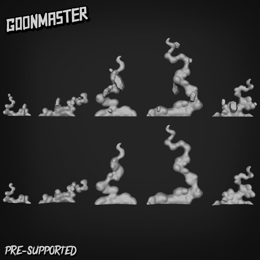Flying Rocks and Smoke by Goon Master