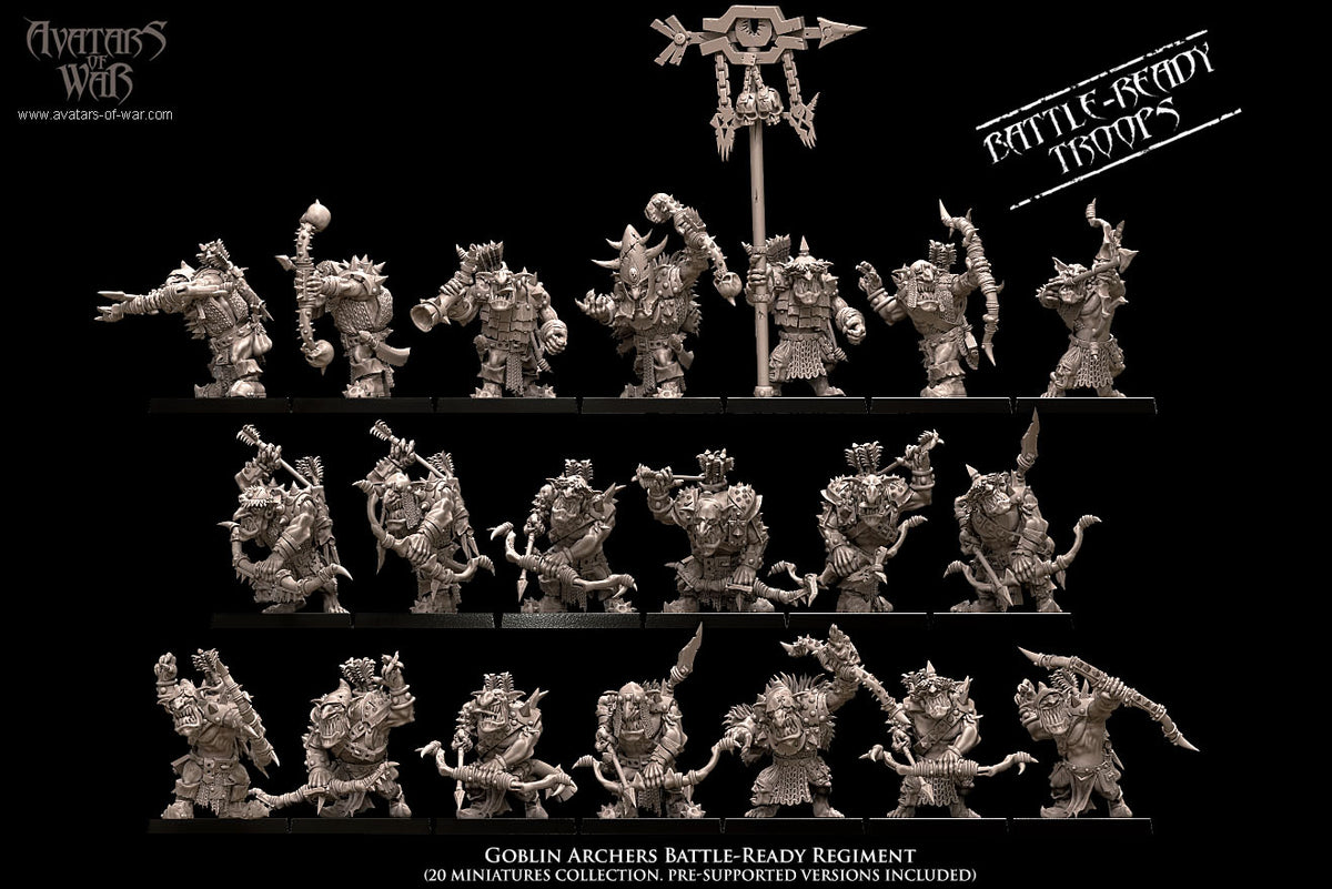 Goblin Archers (Battle Ready Regiment) by Avatars of War