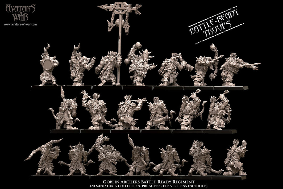 Goblin Archers (Battle Ready Regiment) by Avatars of War