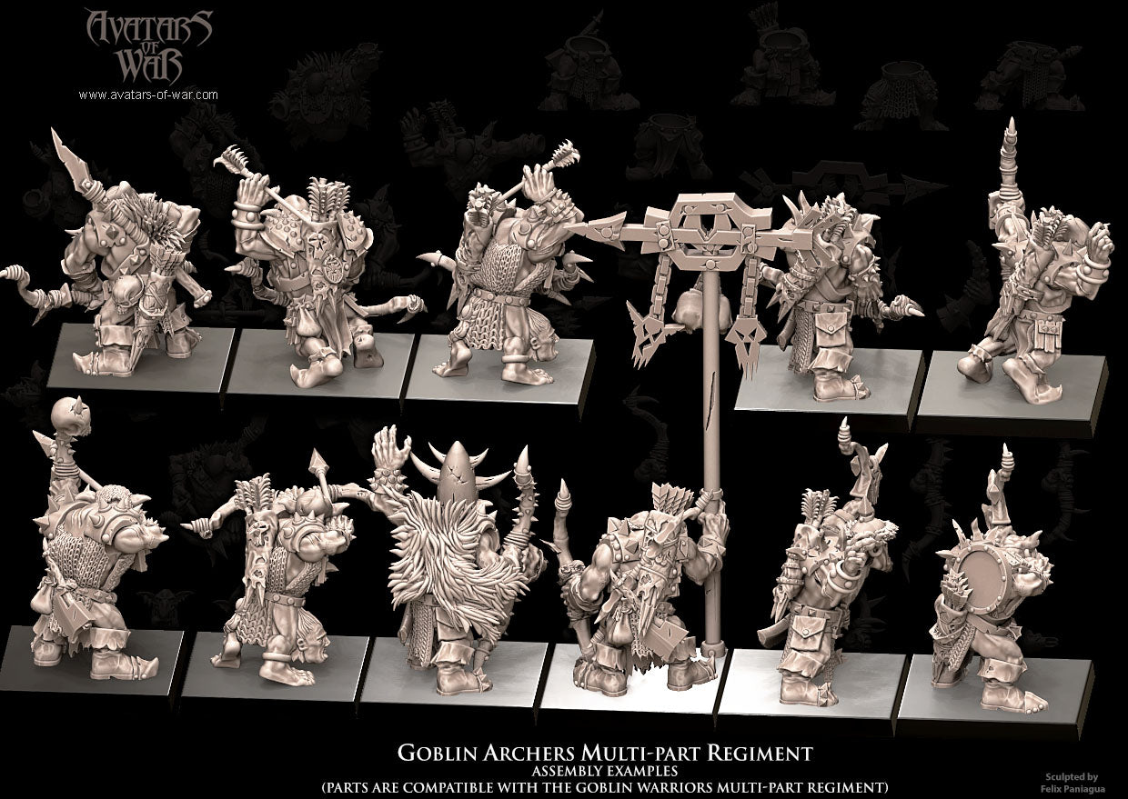 Goblin Archers (Multi-Part Regiment) by Avatars of War