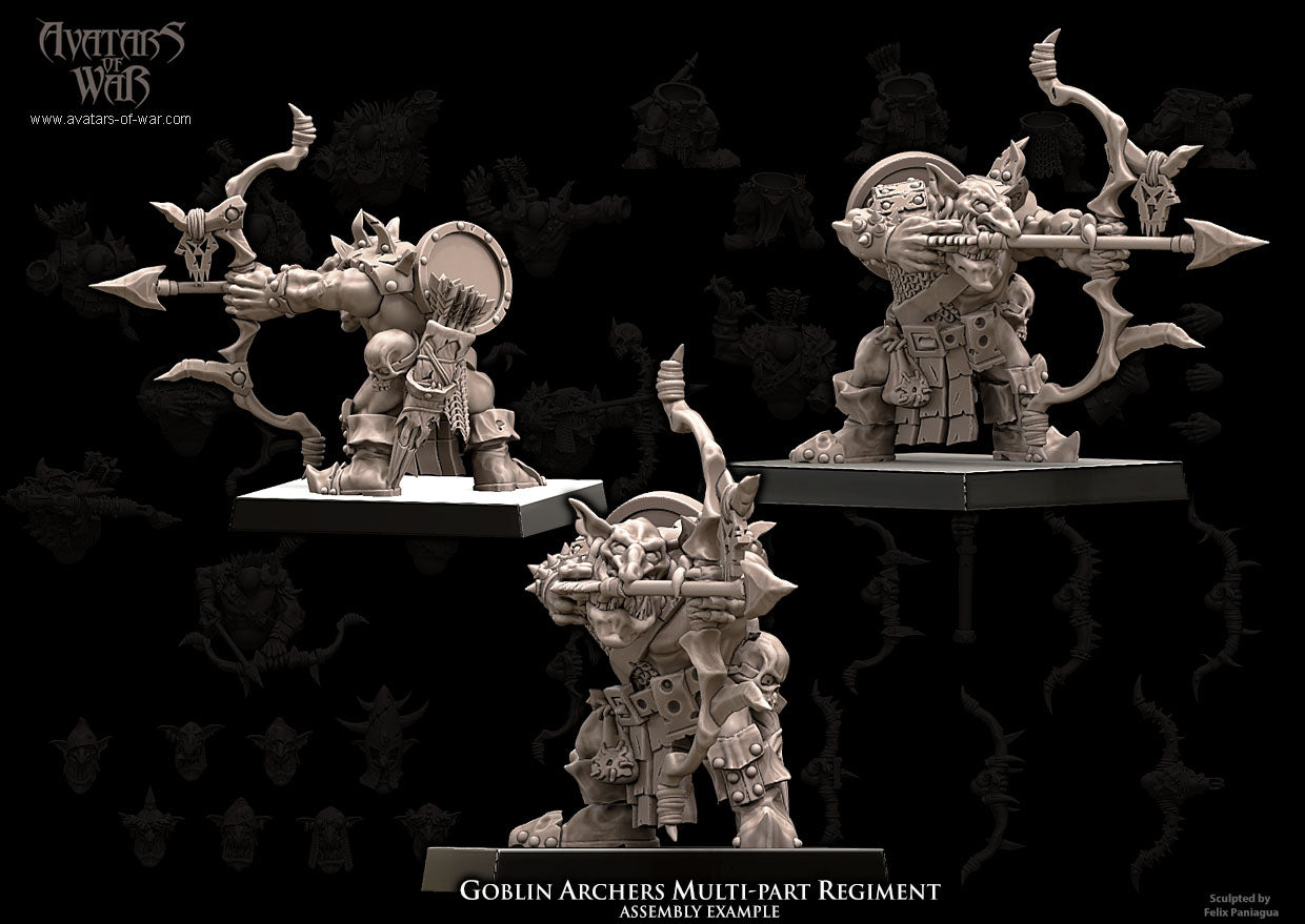 Goblin Archers (Multi-Part Regiment) by Avatars of War