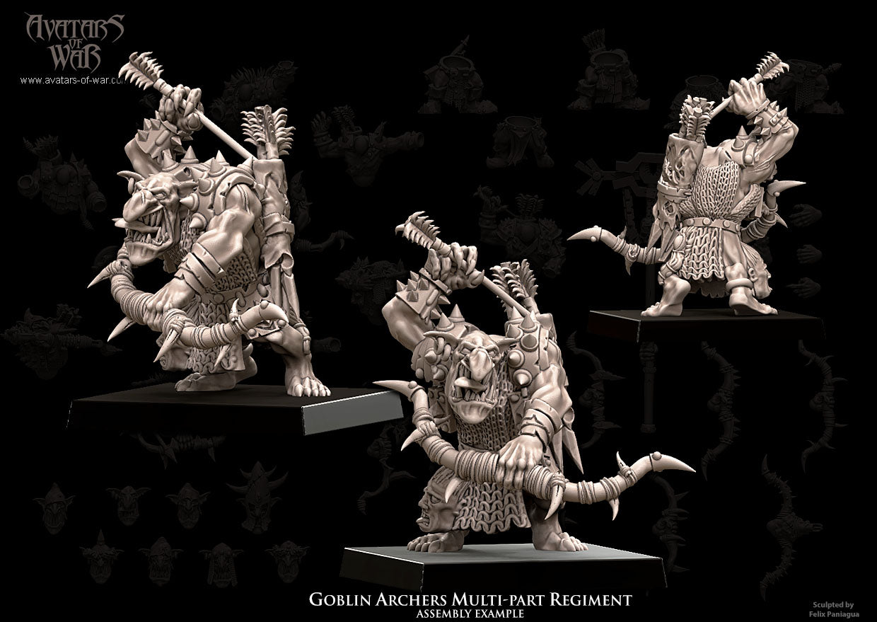 Goblin Archers (Multi-Part Regiment) by Avatars of War