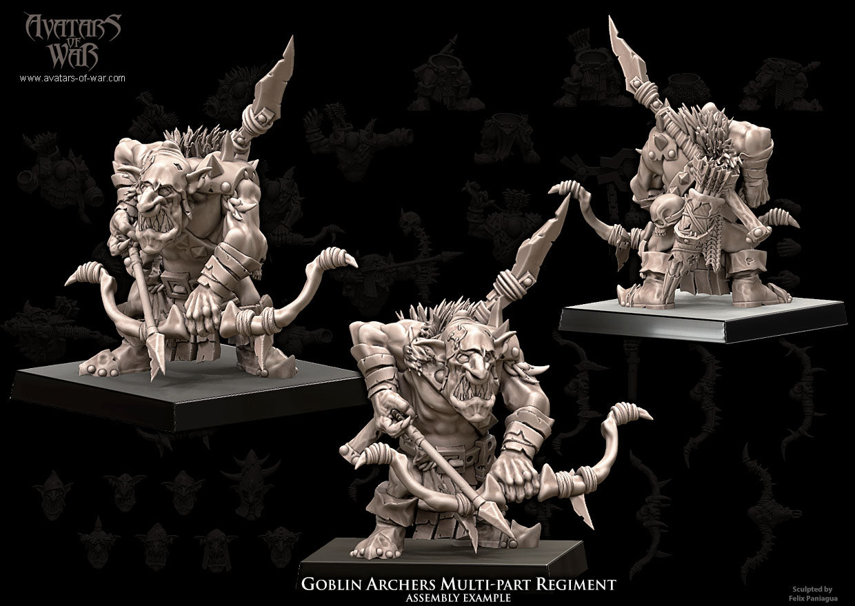 Goblin Archers (Multi-Part Regiment) by Avatars of War