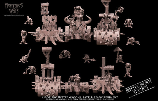 Grotling Battle Wagon (Battle -Ready) by Avatars of War