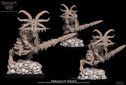 Daemon Herald of Wrath (winged and unwinged) by Avatars of War