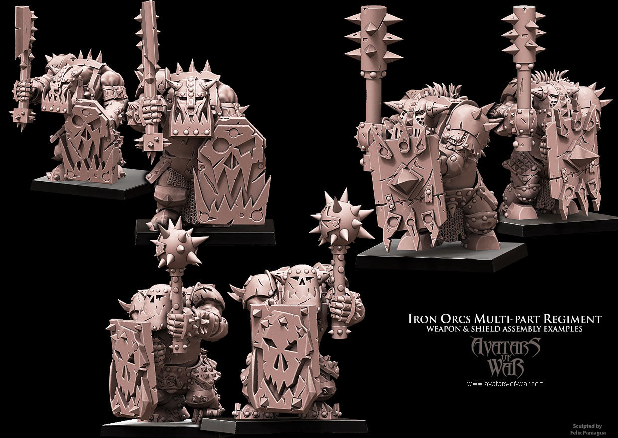 Iron Orcs Weapons & Shields(Multi-Part Regiment) by AoW