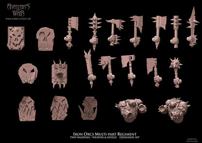 Iron Orcs Weapons & Shields(Multi-Part Regiment) by AoW