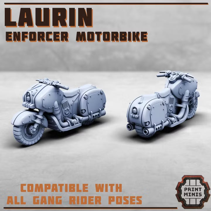 The Laurin - Enforcer Motorbike w/ rider